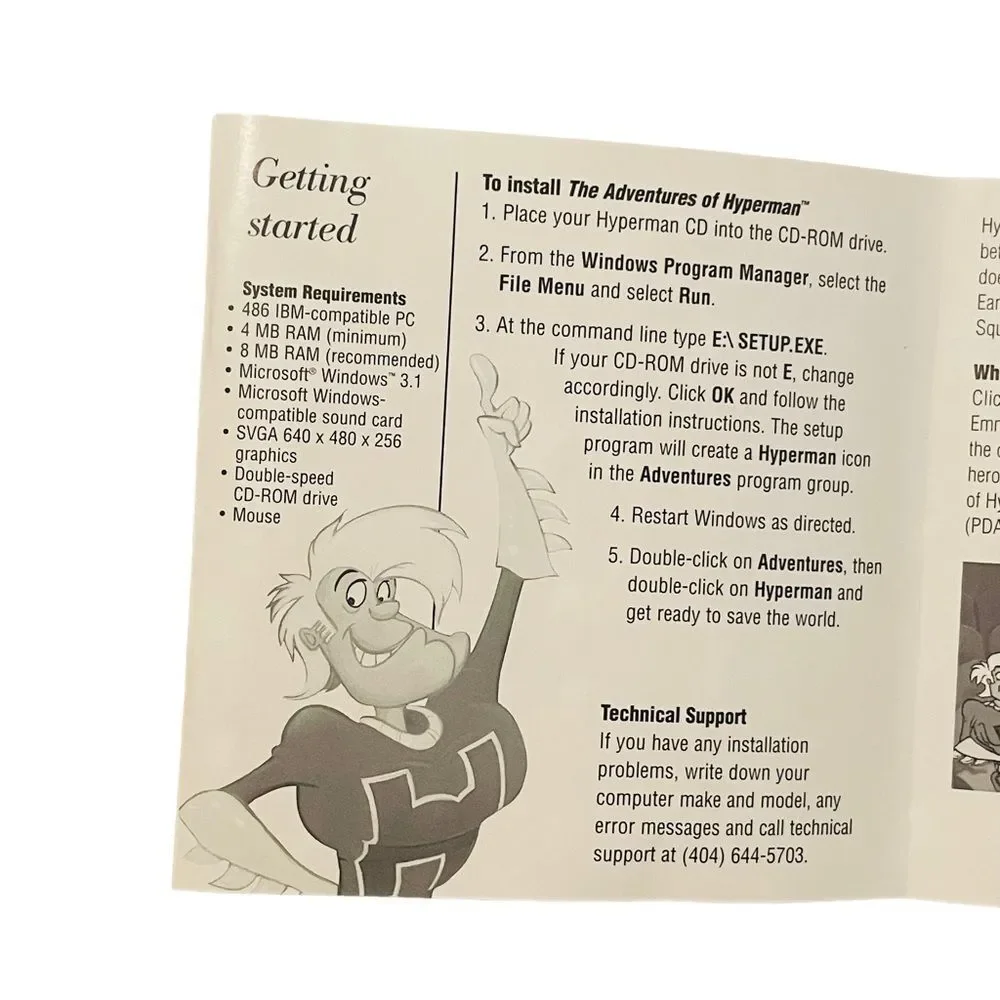 10/$25🦋 The Adventures of Hyperman CD-ROM for Windows